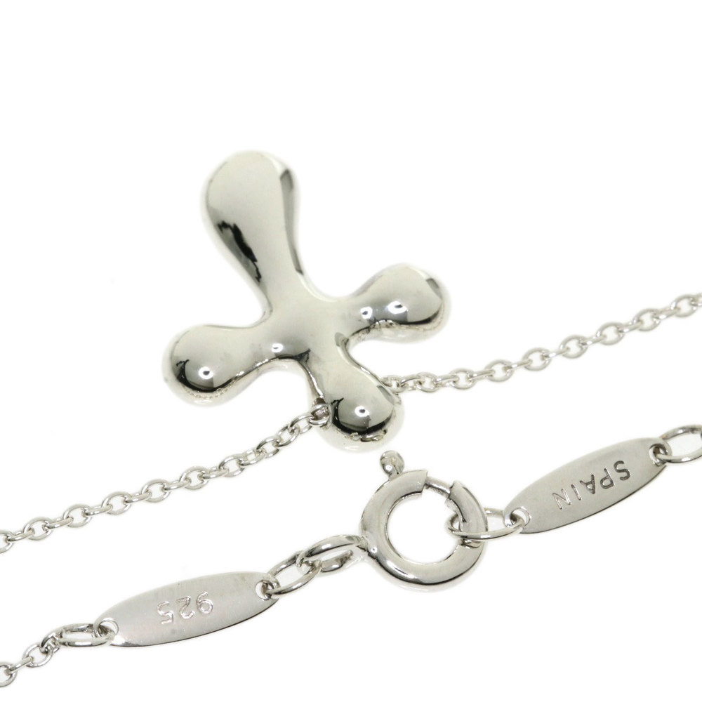 Tiffany Cross Diamond Necklace Silver - Picture 2 of 5